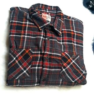 Ruff Hewn buttondown long sleeve men's plaid collared shirt, size is XXL